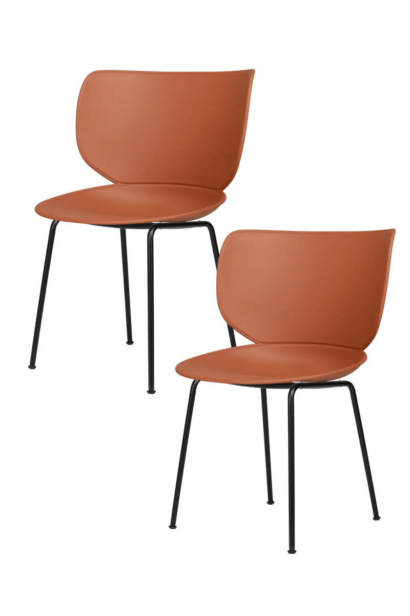 Hana Chairs Un - Upholstered Set of 4 - Moooi Chairs - Black - Black - NON - STACKABLE - HORNE