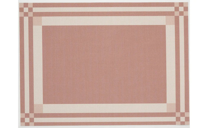 Handkerchief Rectangular Placemat - Set of 4 - Chilewich - Kitchen + Table Linens - Burnt Coral - HORNE