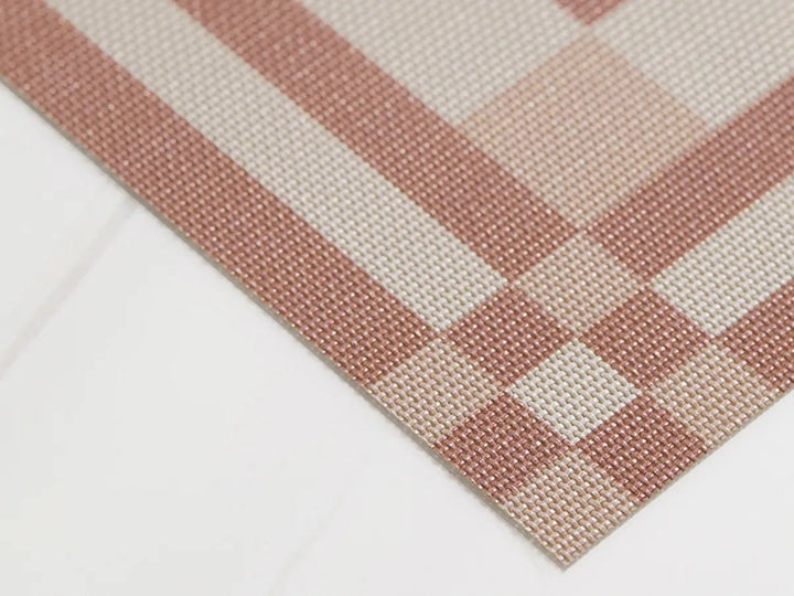 Handkerchief Rectangular Placemat - Set of 4 - Chilewich - Kitchen + Table Linens - Burnt Coral - HORNE