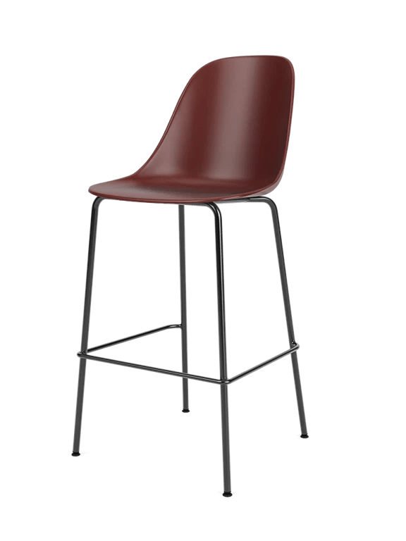 Harbour Bar & Counter Side Chair - Audo Copenhagen Chairs - Counter Height - Burned Red Shell - HORNE