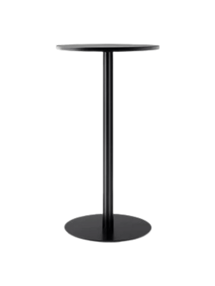 Harbour Column Bar Table - Audo Copenhagen Tables + Desks - Round base - Ø: 23.6 in - Black Oak - HORNE