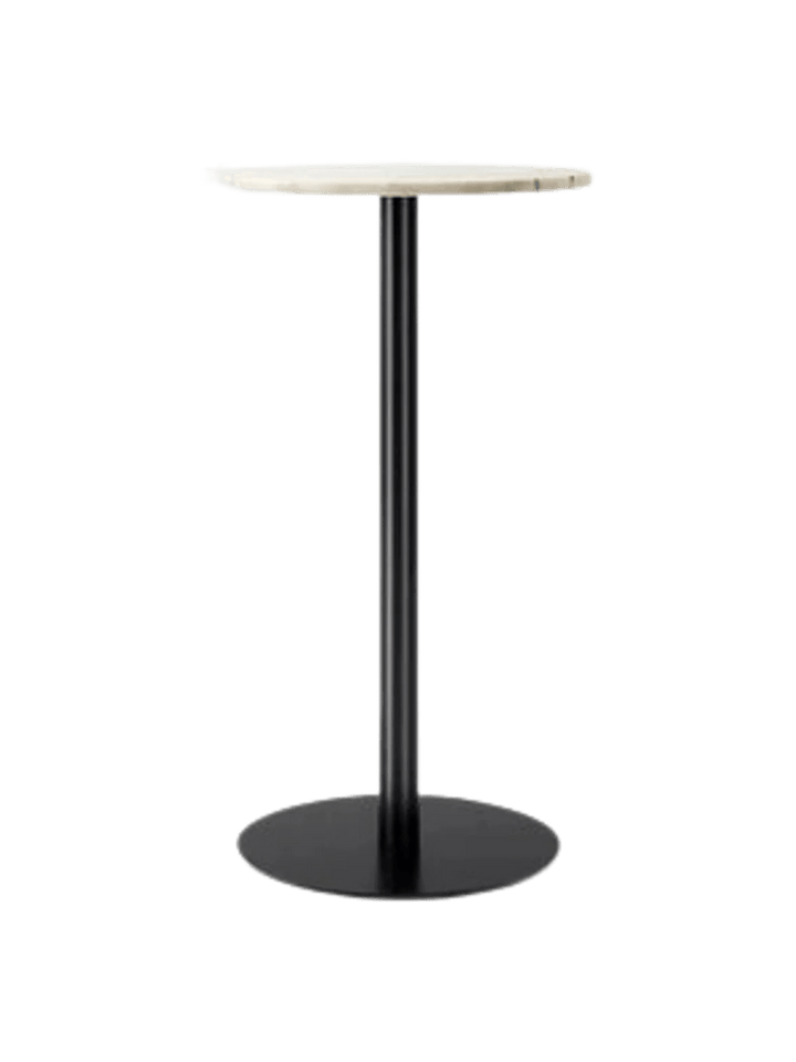 Harbour Column Bar Table - Audo Copenhagen Tables + Desks - Round base - Ø: 23.6 in - Estremoz Marble - HORNE
