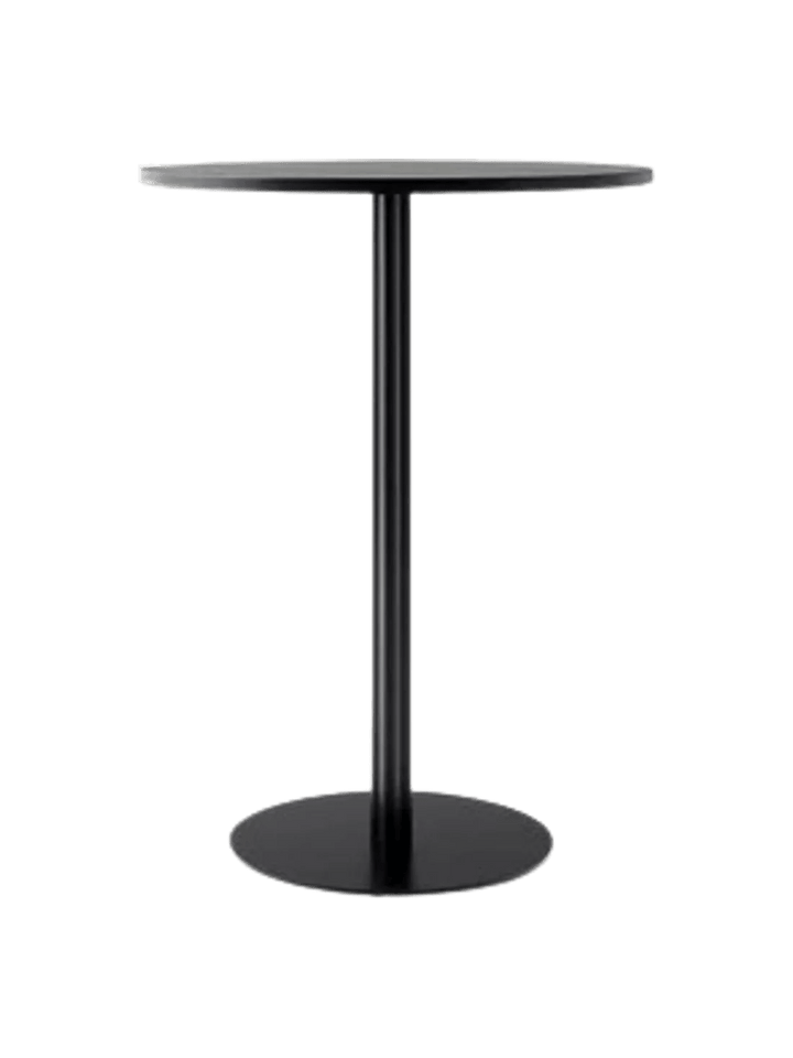 Harbour Column Bar Table - Audo Copenhagen Tables + Desks - Round base - Ø: 31.5 in - Black Oak - HORNE