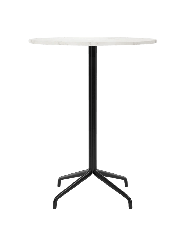 Harbour Column Bar Table - Audo Copenhagen Tables + Desks - Star base - Ø: 31.5 in - Estremoz Marble - HORNE