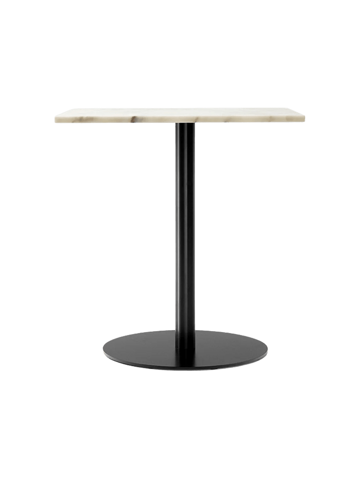 Harbour Column Dining Table - Audo Copenhagen Tables + Desks - Round - 27.6 × 23.6 in - Estremoz Marble - HORNE