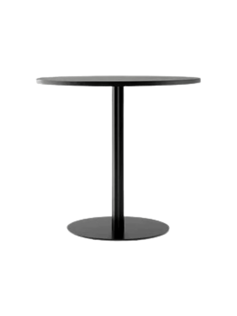 Harbour Column Dining Table - Audo Copenhagen Tables + Desks - Star base - Ø: 23.6 in - Black Oak - HORNE