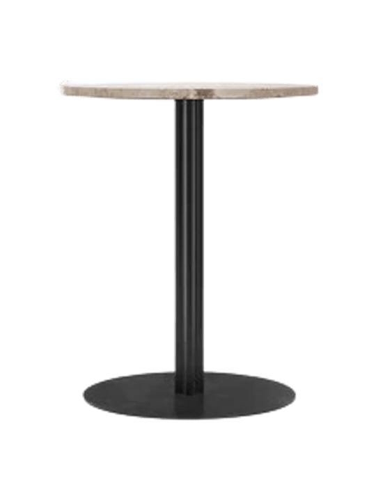 Harbour Column Dining Table - Audo Copenhagen Tables + Desks - Round - Ø: 23.6 in - Kunis Breccia - HORNE