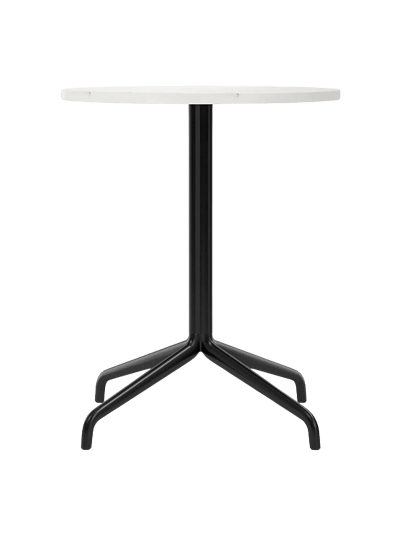 Harbour Column Dining Table - Audo Copenhagen Tables + Desks - Star base - Ø: 23.6 in - Black Oak - HORNE