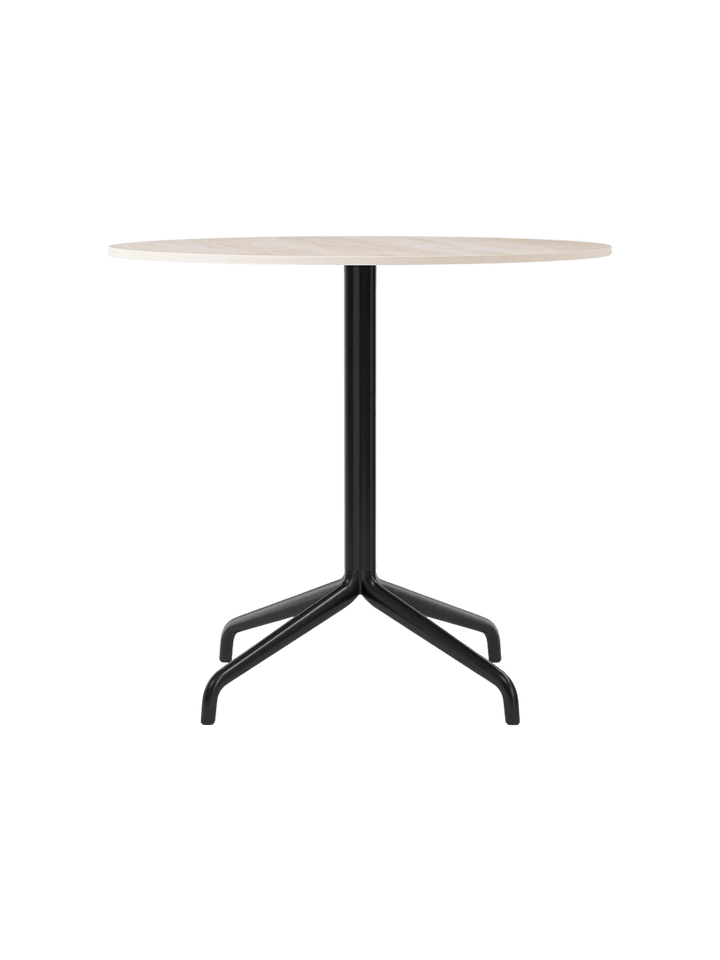 Harbour Column Dining Table - Audo Copenhagen Tables + Desks - Star base - Ø: 31.5 in - Ceramic Sand - HORNE