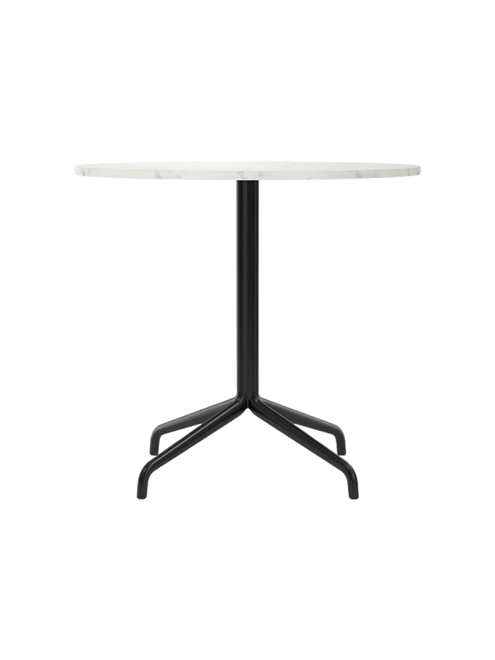 Harbour Column Dining Table - Audo Copenhagen Tables + Desks - Star base - Ø: 31.5 in - Estremoz Marble - HORNE
