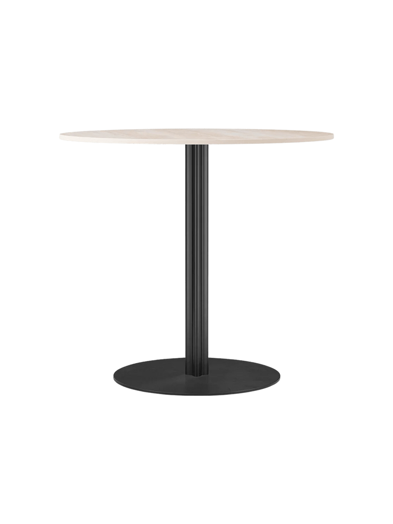 Harbour Column Dining Table - Audo Copenhagen Tables + Desks - Star base - Ø: 23.6 in - Black Oak - HORNE