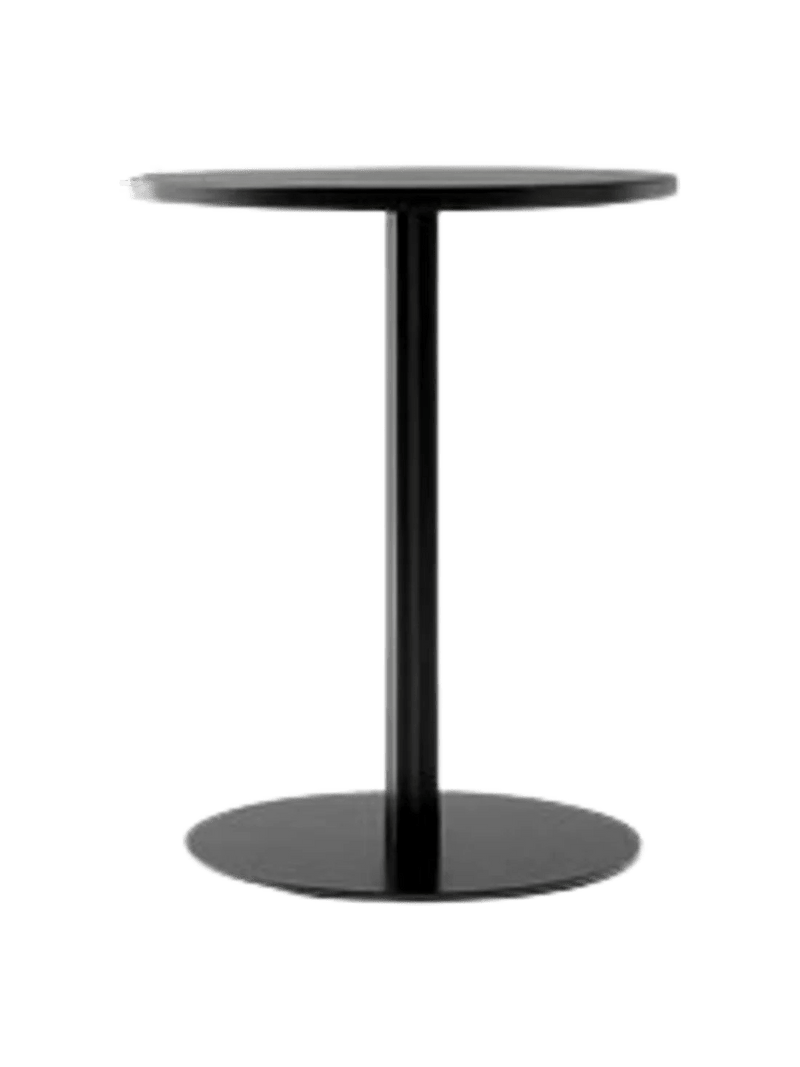 Harbour Column Dining Table - Audo Copenhagen Tables + Desks - Star base - Ø: 23.6 in - Black Oak - HORNE