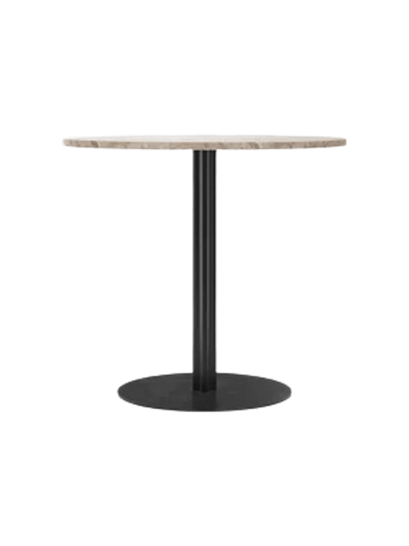 Harbour Column Dining Table - Audo Copenhagen Tables + Desks - Star base - Ø: 23.6 in - Black Oak - HORNE
