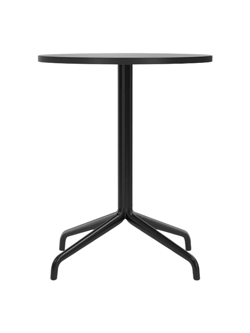 Harbour Column Dining Table - Audo Copenhagen Tables + Desks - Star base - Ø: 23.6 in - Black Oak - HORNE