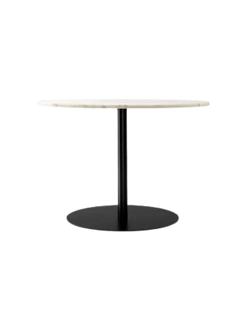 Harbour Column Dining Table - Audo Copenhagen Tables + Desks - Star base - Ø: 23.6 in - Black Oak - HORNE
