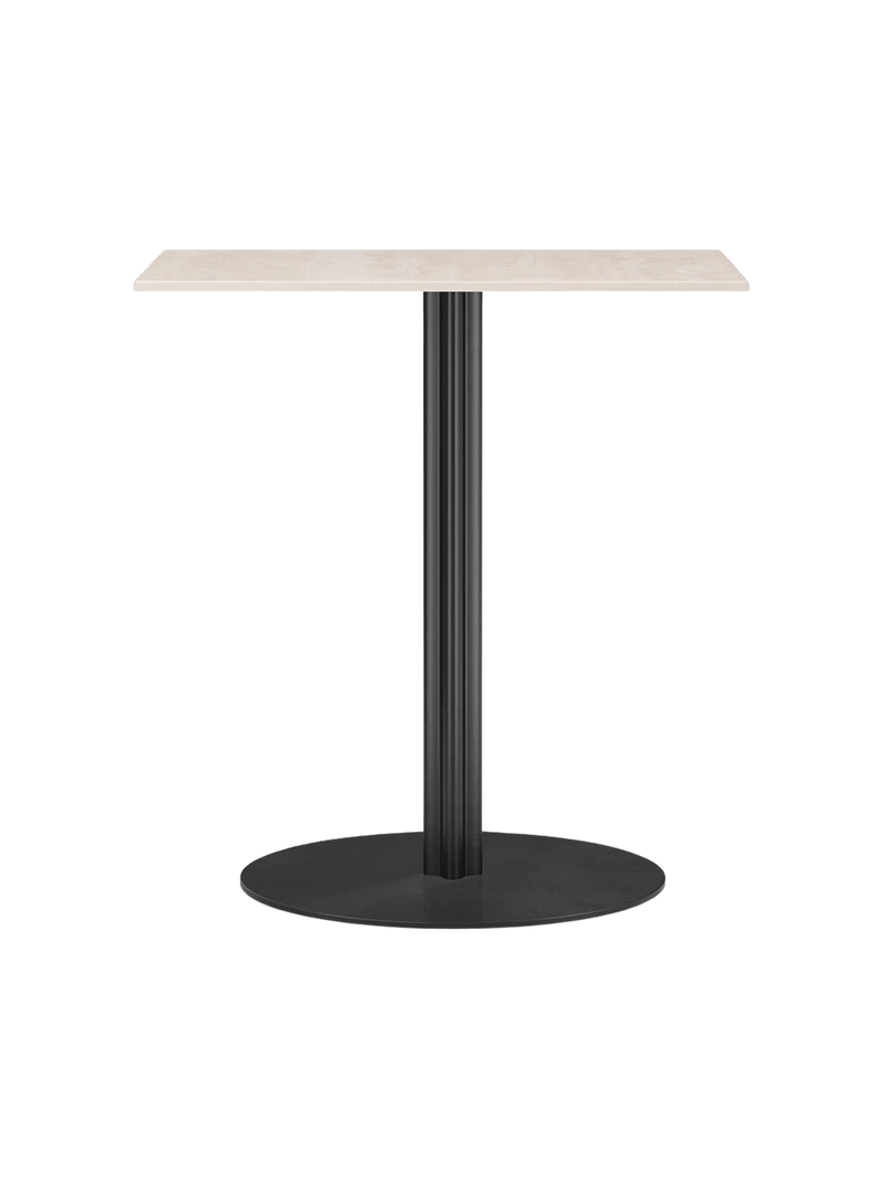 Harbour Column Dining Table - Audo Copenhagen Tables + Desks - Star base - Ø: 23.6 in - Black Oak - HORNE