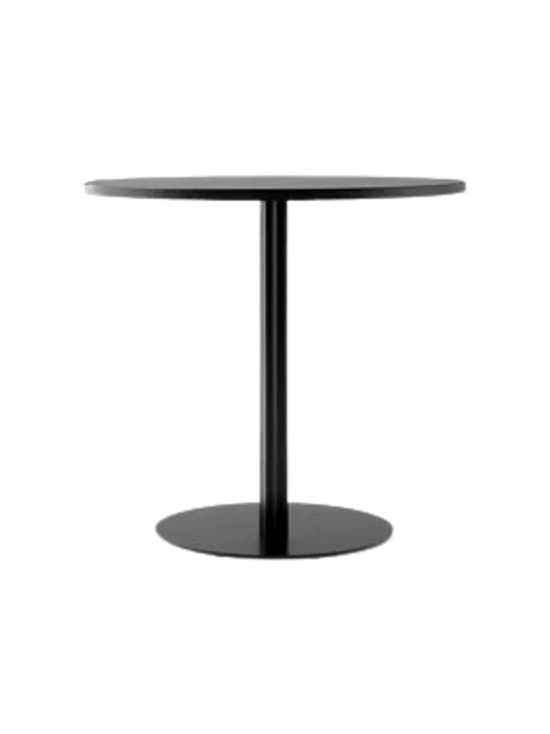 Harbour Column Dining Table - Audo Copenhagen Tables + Desks - Star base - Ø: 23.6 in - Black Oak - HORNE