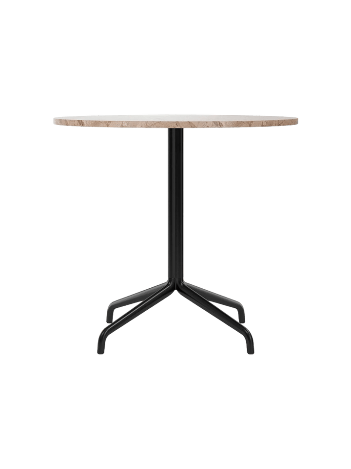 Harbour Column Dining Table - Audo Copenhagen Tables + Desks - Star base - Ø: 31.5 in - Kunis Breccia - HORNE