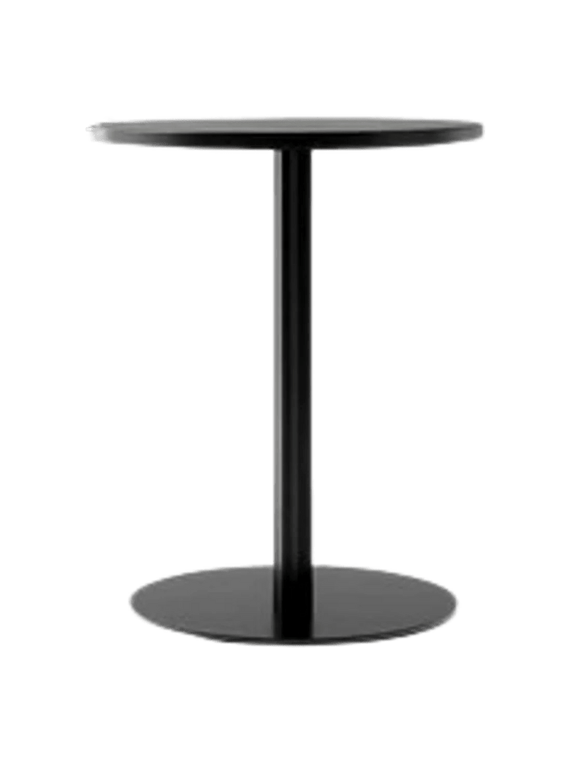 Harbour Column Dining Table - Audo Copenhagen Tables + Desks - Star base - Ø: 23.6 in - Black Oak - HORNE