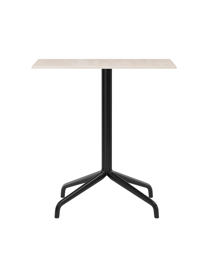 Harbour Column Dining Table - Audo Copenhagen Tables + Desks - Star base - 27.6 × 23.6 in - Ceramic Sand - HORNE