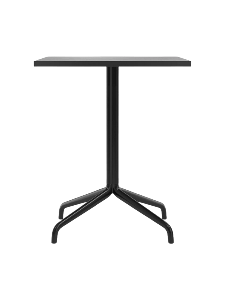 Harbour Column Dining Table - Audo Copenhagen Tables + Desks - Star base - 27.6 × 23.6 in - Black Oak - HORNE