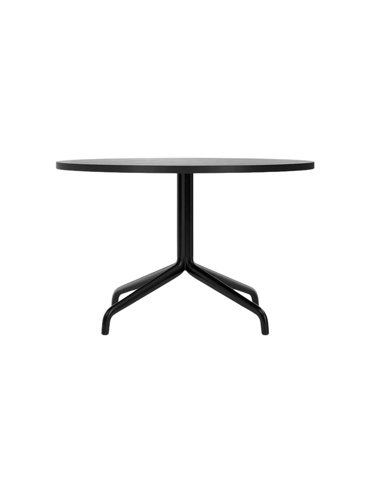 Harbour Column Lounge Table - Audo Copenhagen Tables + Desks - Black Oak - HORNE