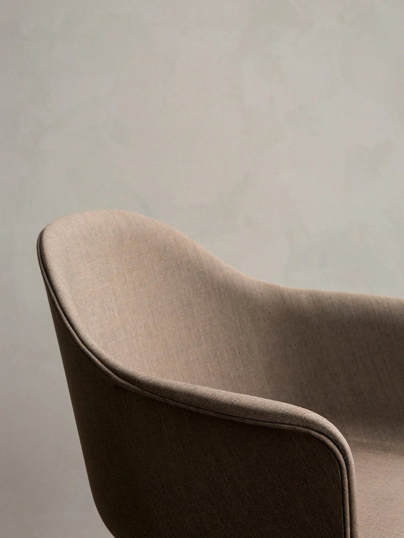 Harbour Dining Chair - Star Base - Audo Copenhagen Chairs - Dakar 0311 - Black - With Swivel - HORNE