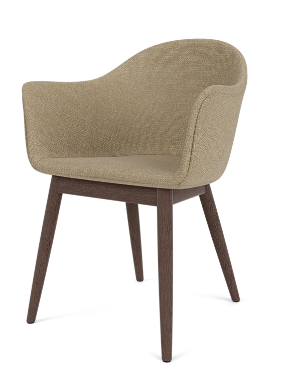 Harbour Dining Chair - Wooden Base - Audo Copenhagen Chairs - Dakar 0250 - Natural Oak - HORNE