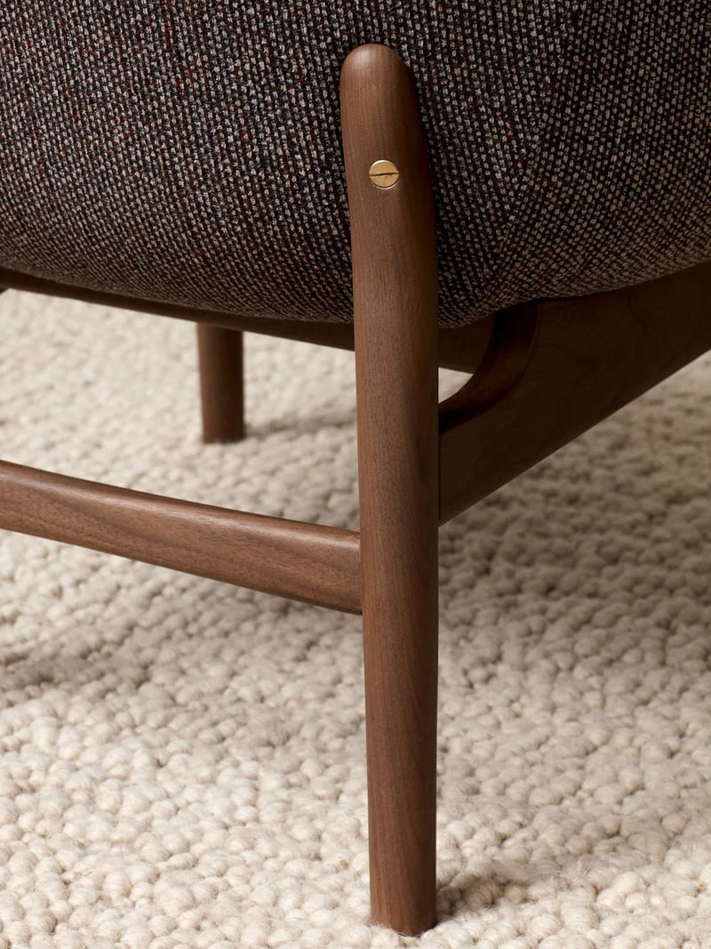 Harbour Lounge Chair - Audo Copenhagen Chairs - Natural Oak - Audo Bouclé 02 - HORNE