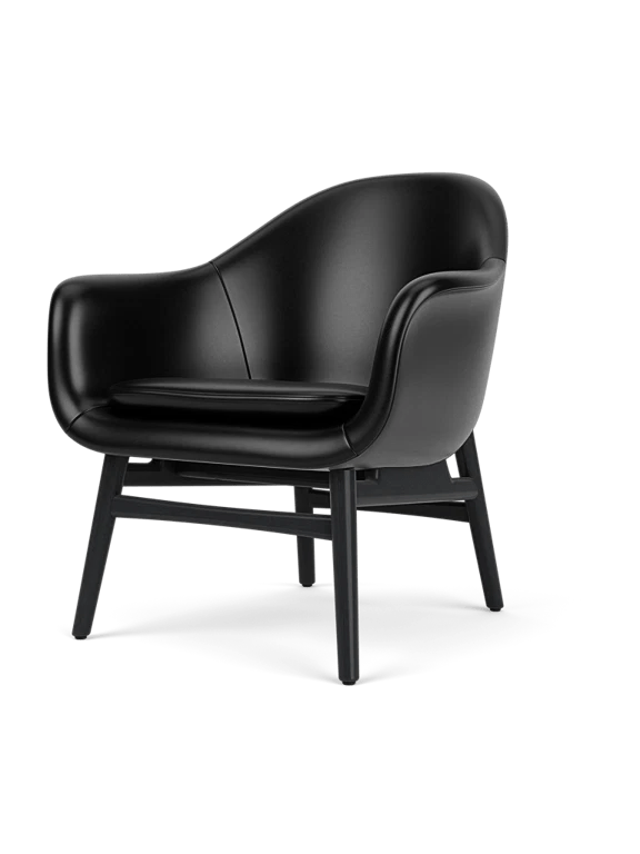 Harbour Lounge Chair - Audo Copenhagen Chairs - Natural Oak - Audo Bouclé 02 - HORNE