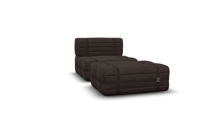 Haybale Lounge Chair with Footstool - Moooi Stools + Benches + Ottomans - Spectrum Brown 30087 - HORNE
