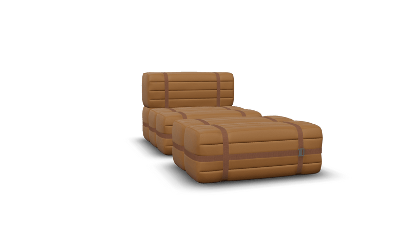 Haybale Lounge Chair with Footstool - Moooi Stools + Benches + Ottomans - Wabi Sabi - HORNE