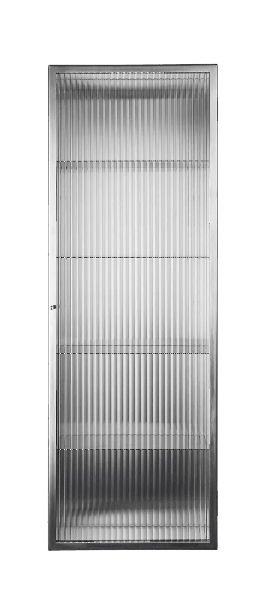 Haze Wall Cabinet - Tall - Ferm Living Storage + Organization - Stainless Steel - HORNE