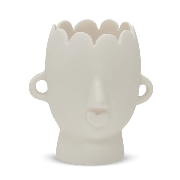 Heads Feminine Vase - Tina Frey Decorative Objects - White - HORNE