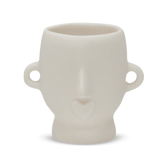 Heads Masculine Vase - Tina Frey Decorative Objects - White - HORNE