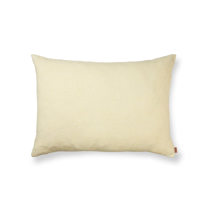 Heavy Linen Cushion - Ferm Living - Bedding + Pillows - Large - Lemon - HORNE
