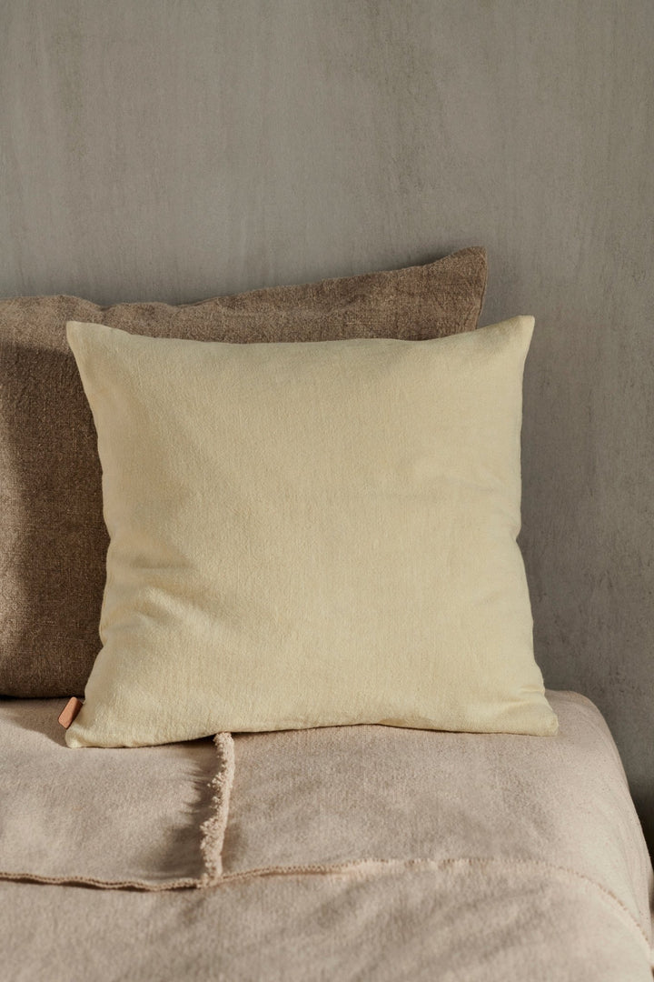 Heavy Linen Cushion - Ferm Living - Bedding + Pillows - Large - Natural - HORNE