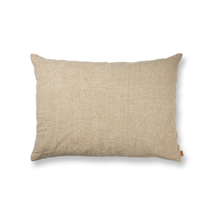 Heavy Linen Cushion - Ferm Living - Bedding + Pillows - Large - Natural - HORNE