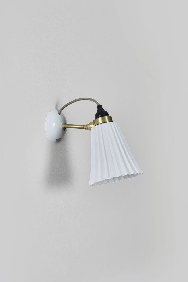 Hector Pleat Medium Wall Light - Original BTC Wall Sconces - Silver - HORNE