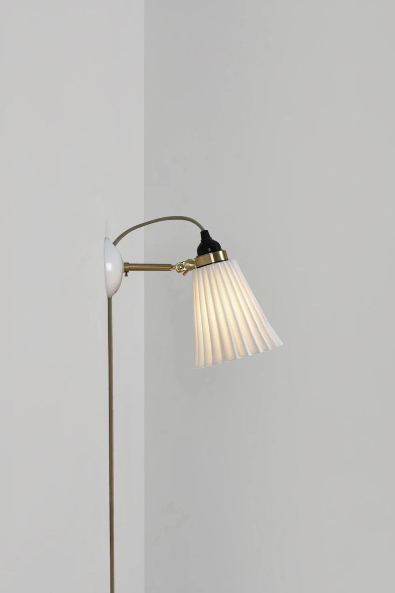 Hector Pleat Medium Wall Light - PSC - Original BTC Wall Sconces - Silver - HORNE