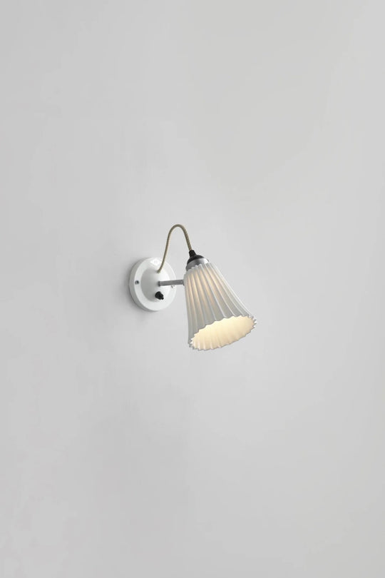 Hector Pleat Medium Wall Light - Switched - Original BTC Wall Sconces - HORNE