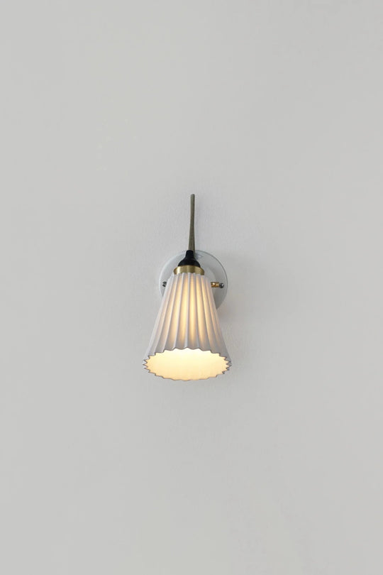 Hector Pleat Medium Wall Light - Switched - Original BTC Wall Sconces - HORNE