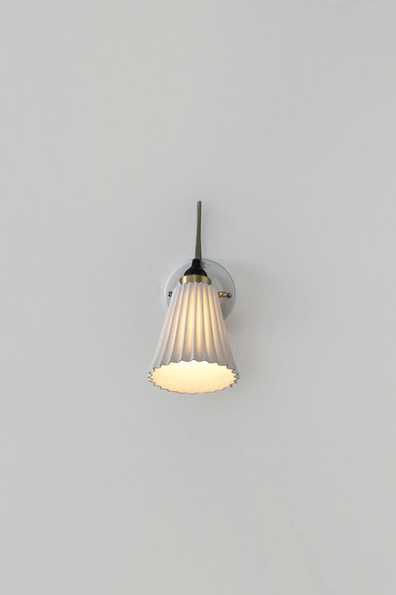 Hector Pleat Medium Wall Light - Switched - Original BTC Wall Sconces - HORNE