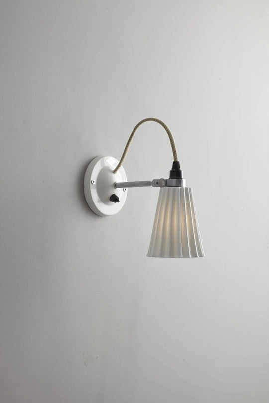 Hector Pleat Small Wall Light - Switched - Original BTC Wall Sconces - HORNE