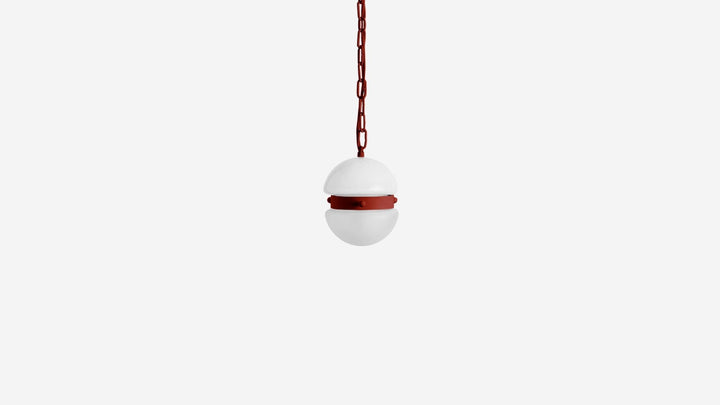 Hemisphere Pendant Small - Workstead - Ceiling Lights - Tomato - 24" OAH - HORNE