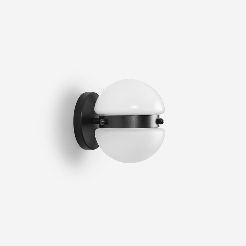 Hemisphere Sconce - Workstead - Wall Sconces - Matte Black Enamel - HORNE