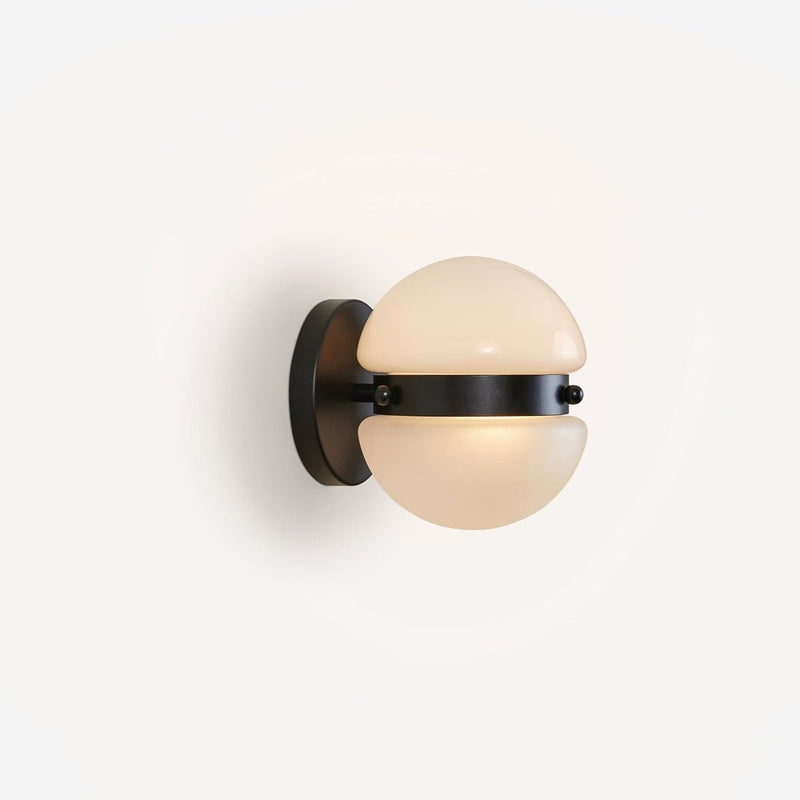 Hemisphere Sconce - Workstead - Wall Sconces - Matte Black Enamel - HORNE