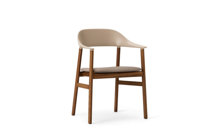 Herit Armchair Upholstery - Normann Copenhagen Dining Chairs - Herit Armchair Upholstery Smoked Oak - Remix Sand - HORNE