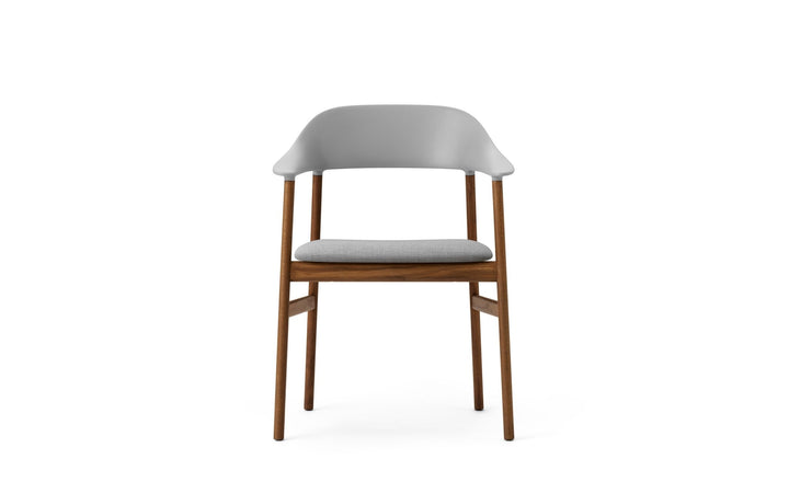 Herit Armchair Upholstery - Normann Copenhagen Dining Chairs - Herit Armchair Upholstery Smoked Oak - Remix White - HORNE