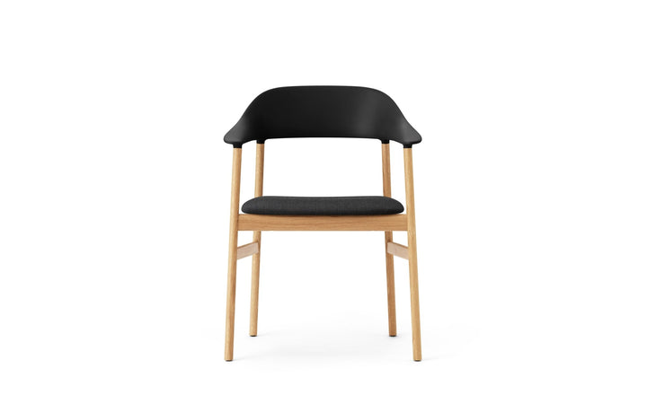 Herit Armchair Upholstery - Normann Copenhagen Dining Chairs - Herit Armchair Upholstery Oak - Remix White - HORNE